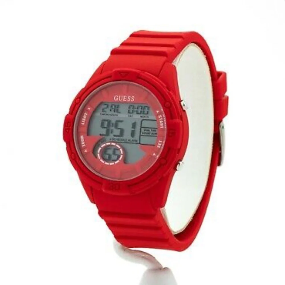 Guess Bounce Red Silicone Quartz Fashion Watch